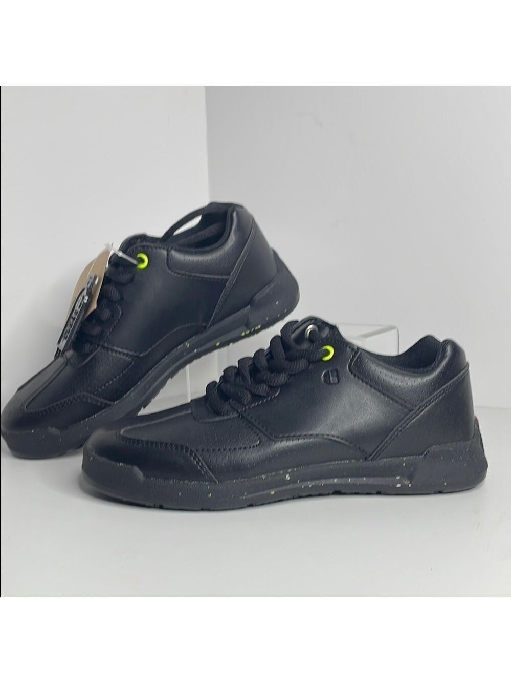 Shoes For Crews Black Sneakers with Low-Top Design